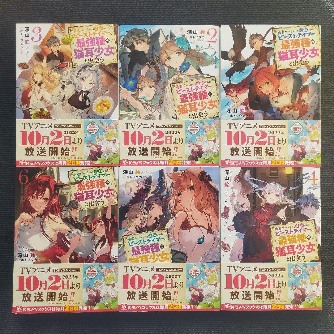 小説「勇者パーティーを追放されたビーストテイマー、最強種の猫耳…」全11冊セット