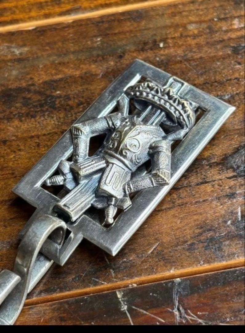 フリーメイソン　ピシアス騎士団　ソードチェーン　ロングタイプ　シルバー