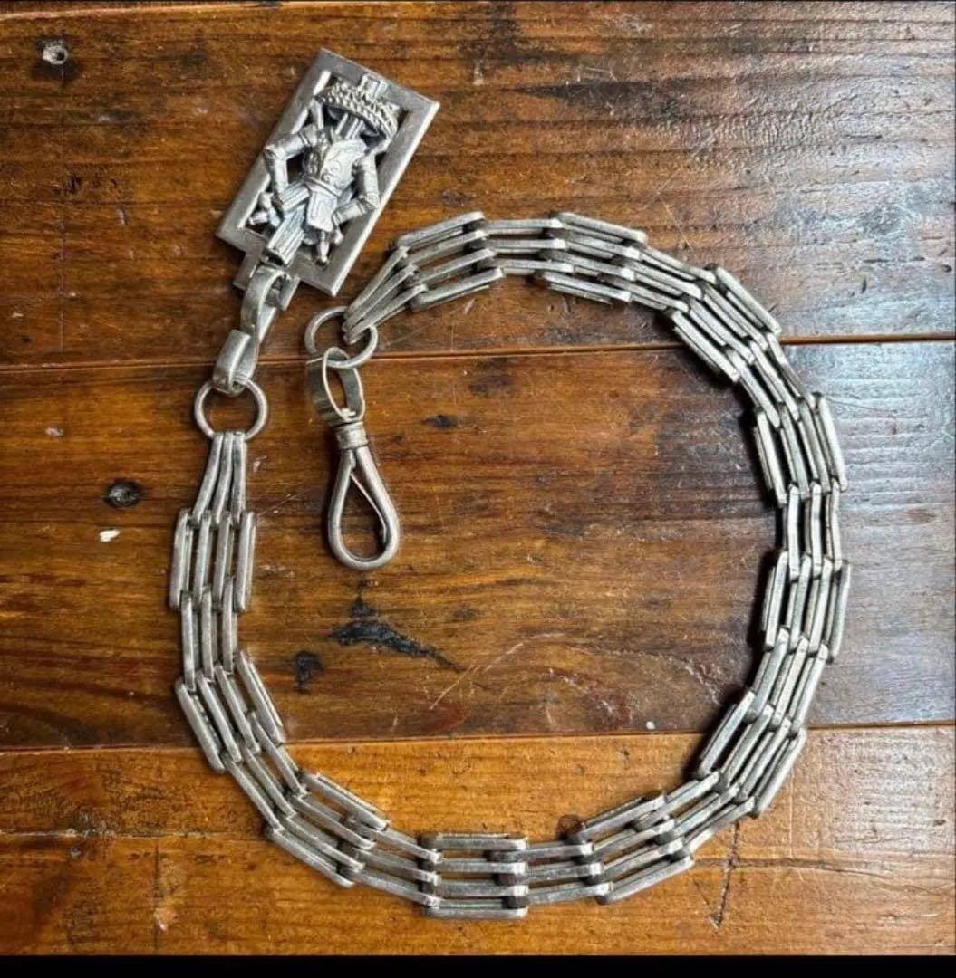 フリーメイソン　ピシアス騎士団　ソードチェーン　ロングタイプ　シルバー