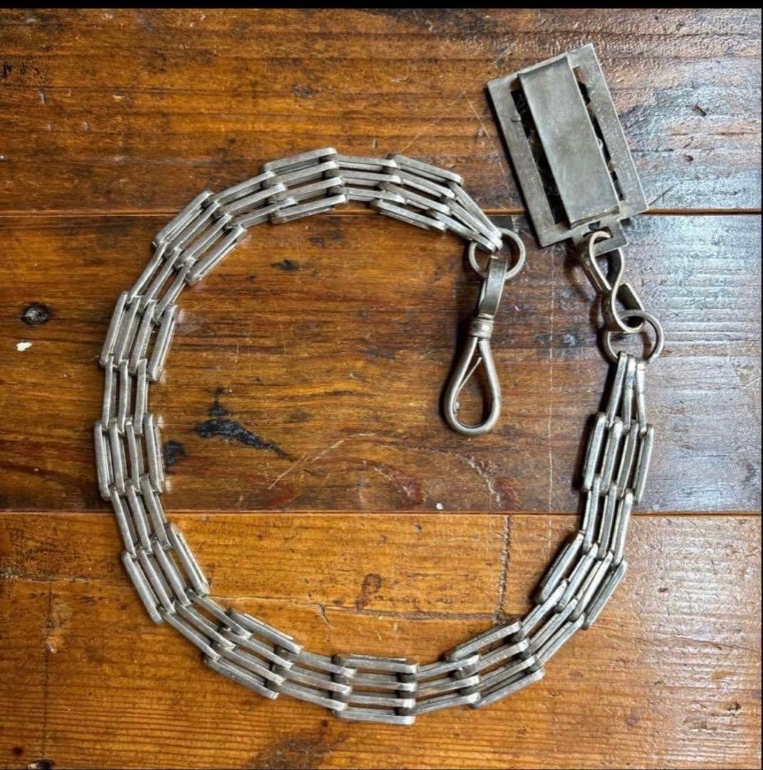 フリーメイソン　ピシアス騎士団　ソードチェーン　ロングタイプ　シルバー