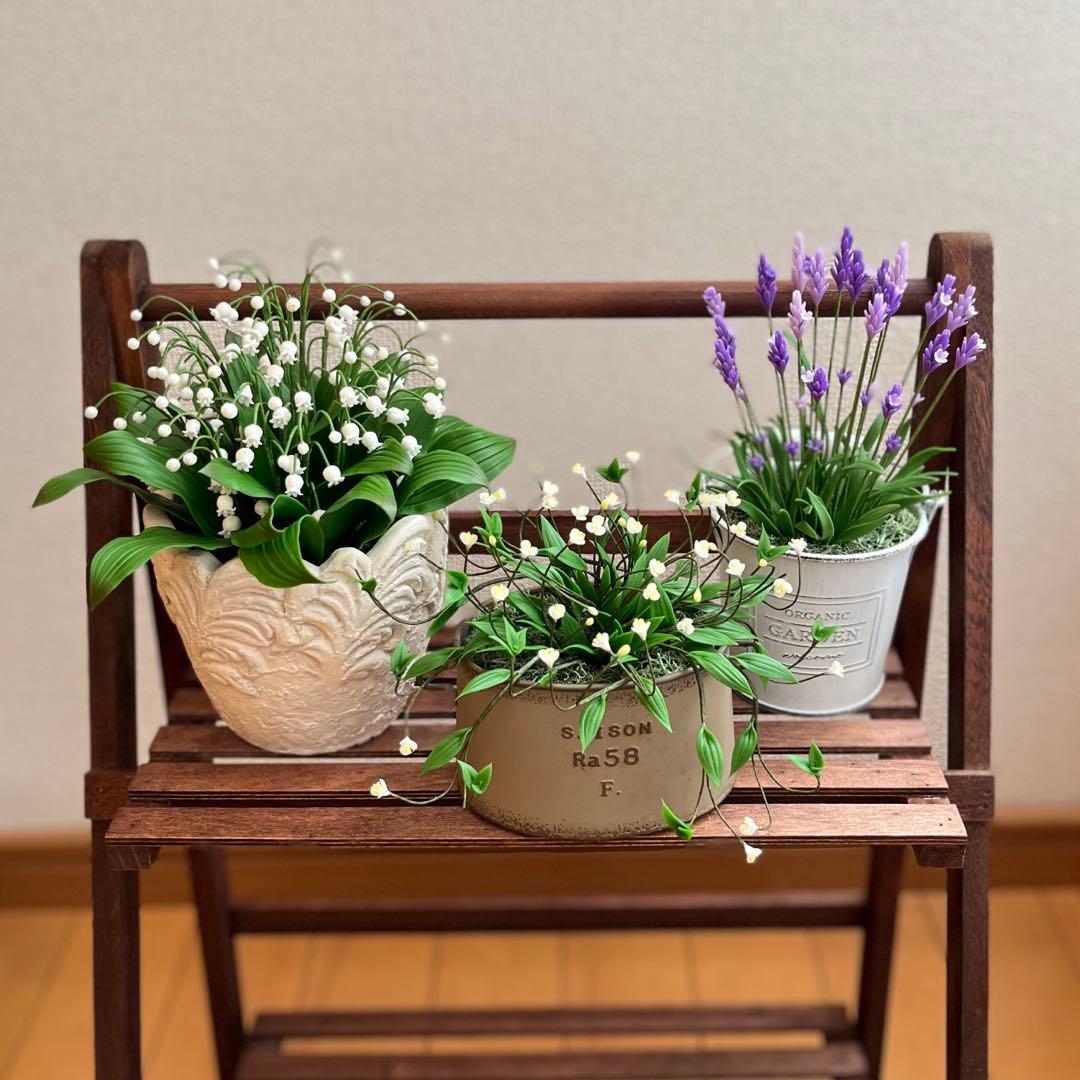 専用　すずらん　ブライダルベール　ラベンダー　クレイフラワー