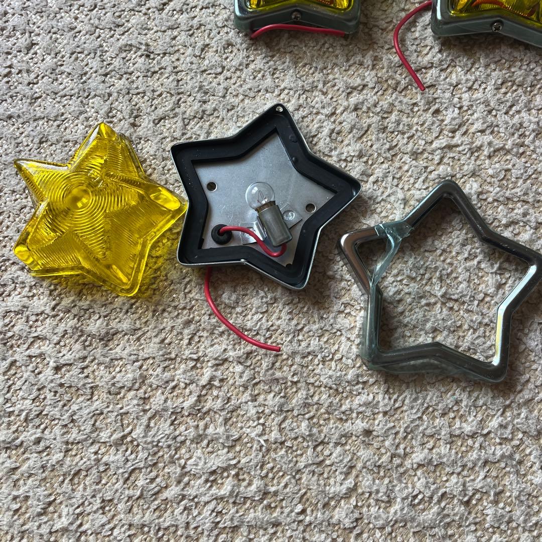 星型イエローLEDライト8個セット