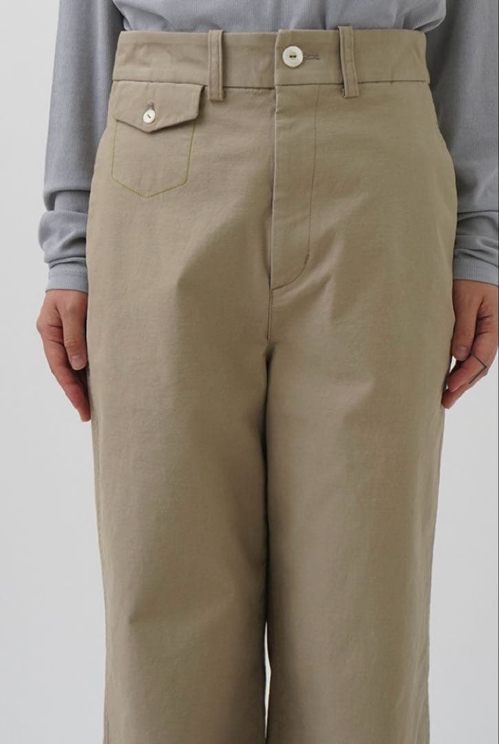 パラスパレス モールスキン ストレッチ ワイドパンツ