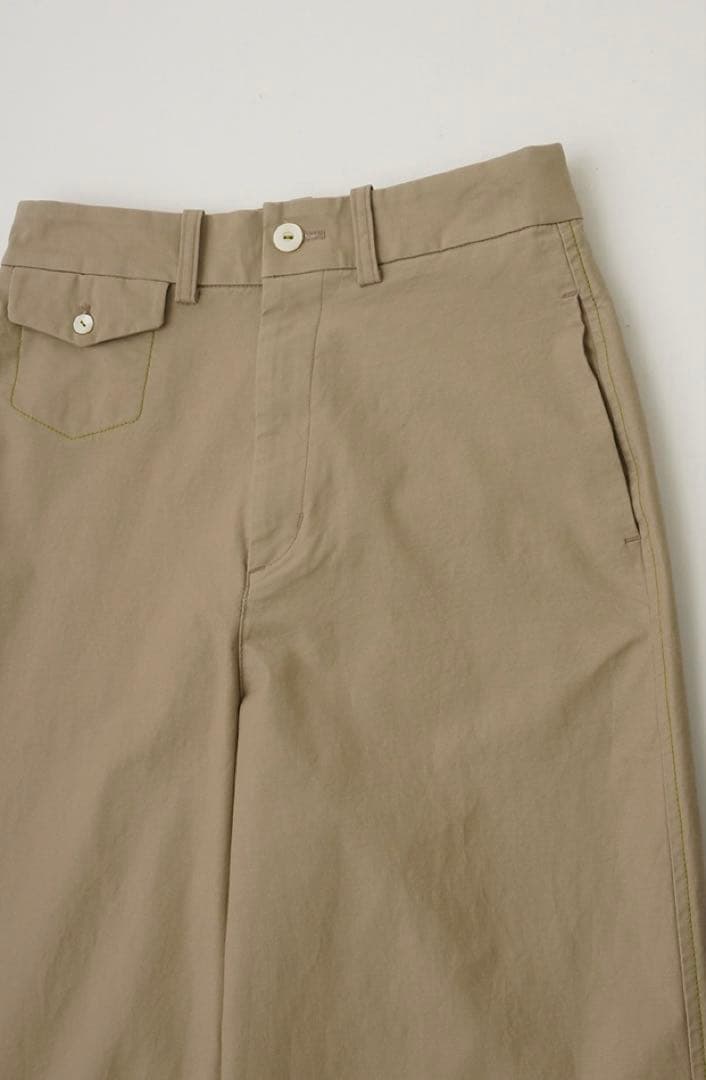 パラスパレス モールスキン ストレッチ ワイドパンツ