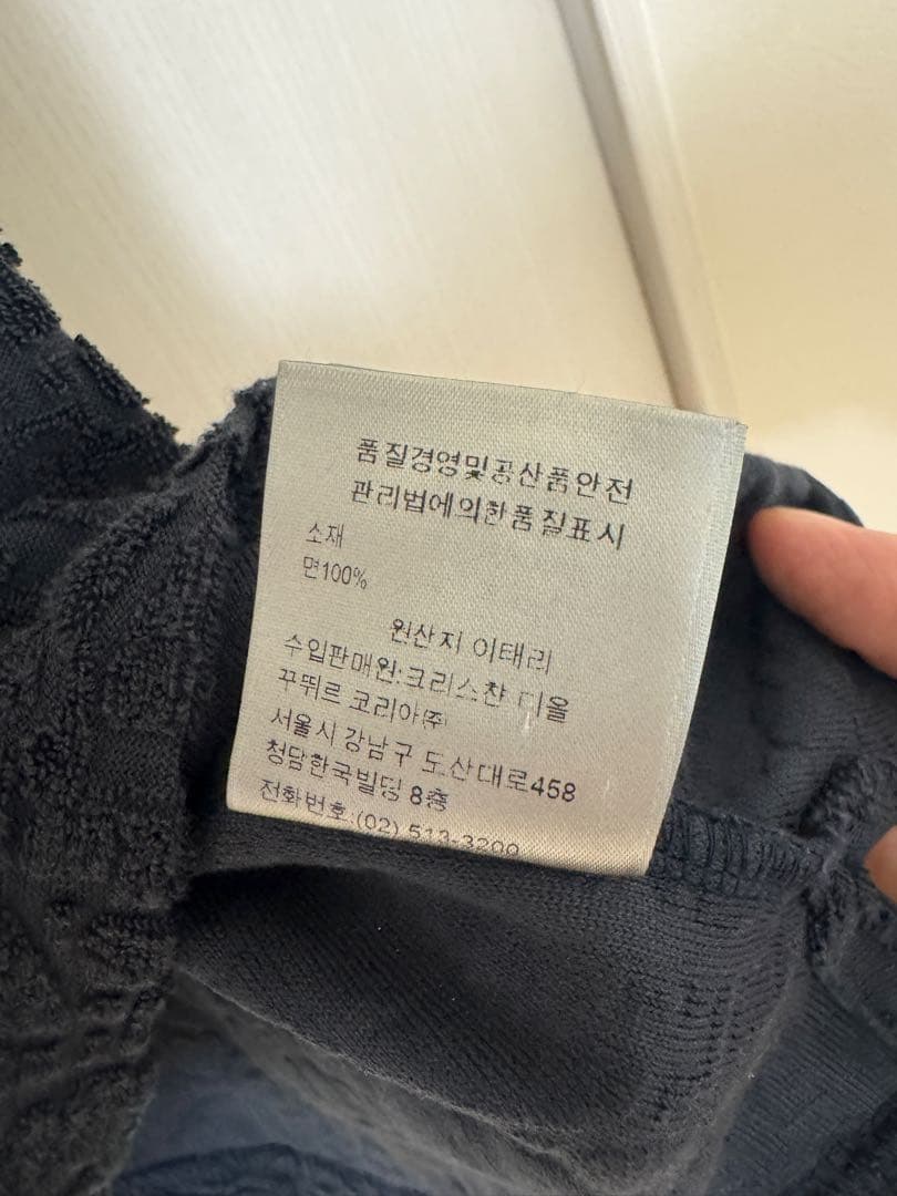 Dior ネイビー　ポロシャツ M オブリーク