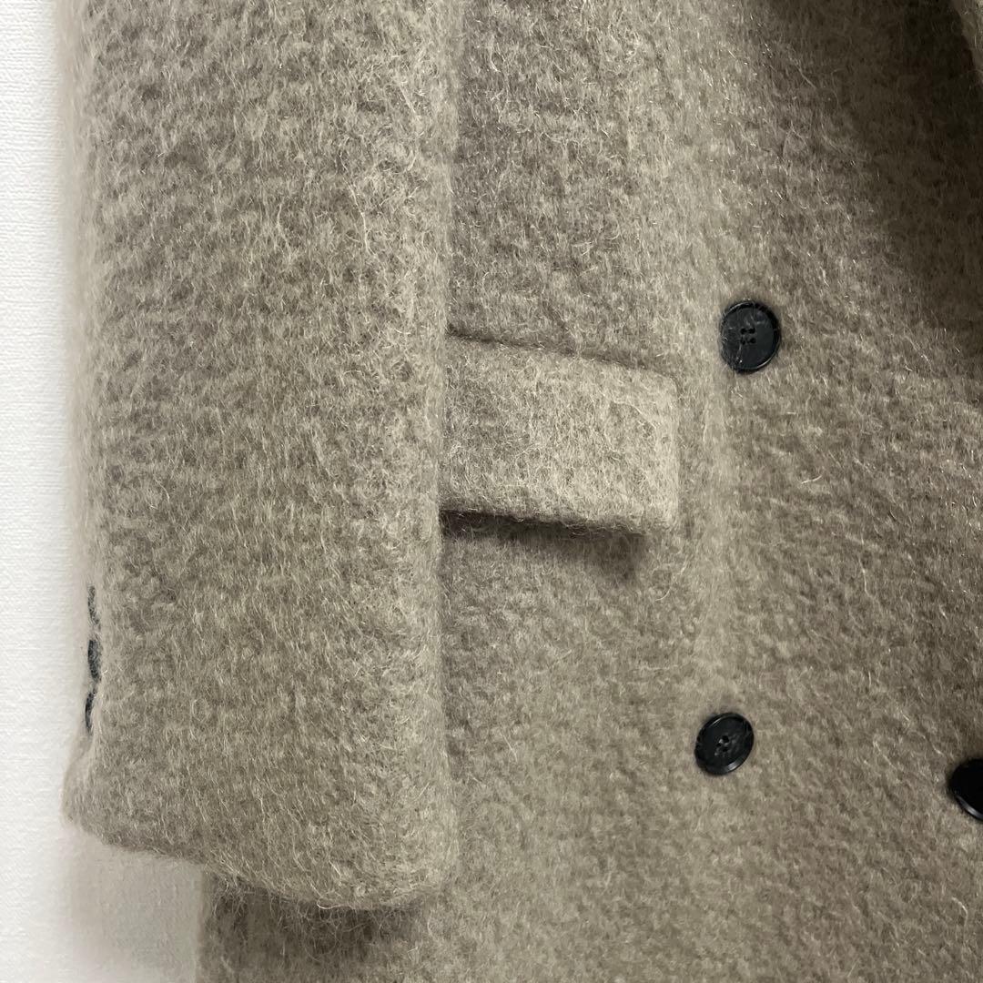 【8ページ】ETRE TOKYO ウールシャギーチェスターコート カーキ