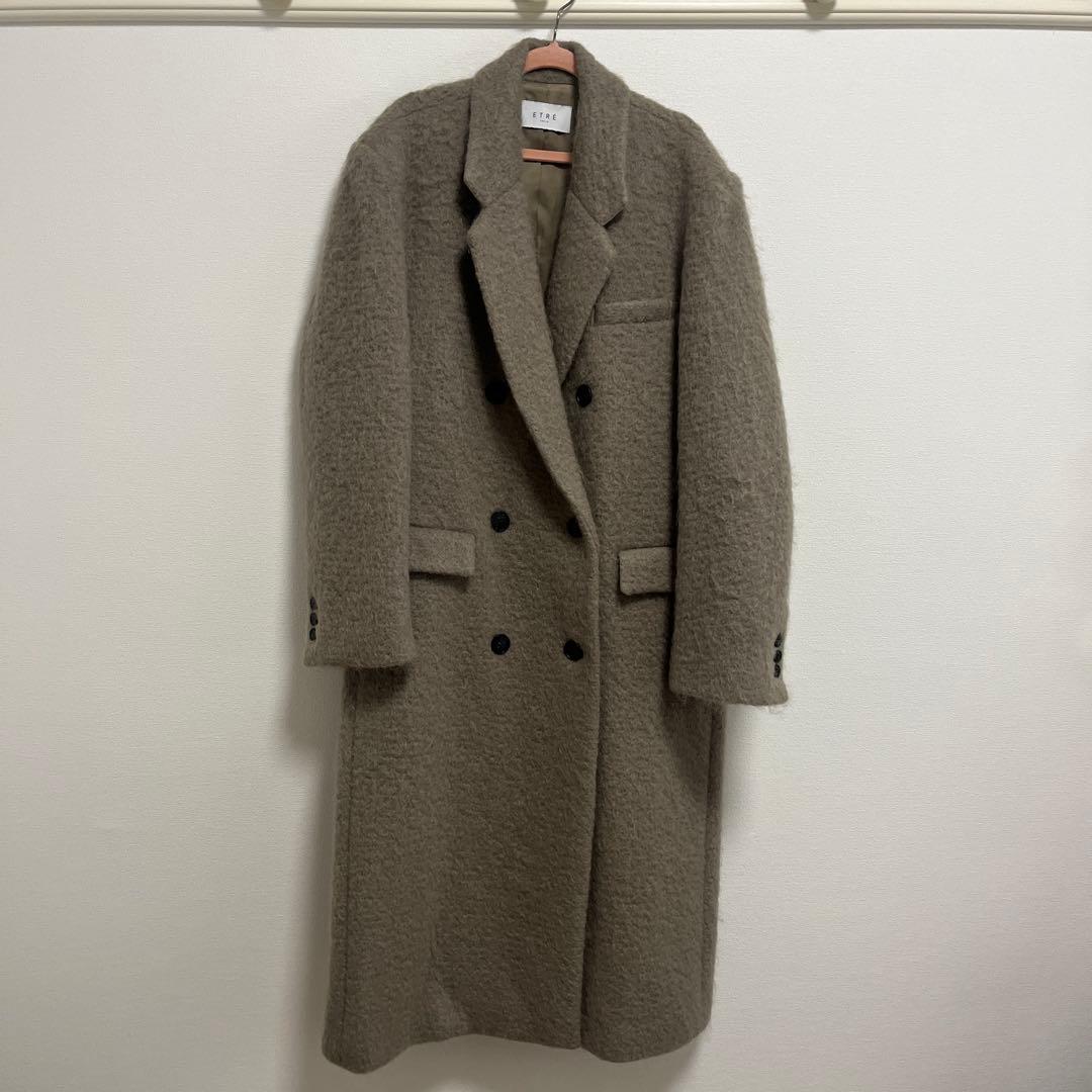 【8ページ】ETRE TOKYO ウールシャギーチェスターコート カーキ