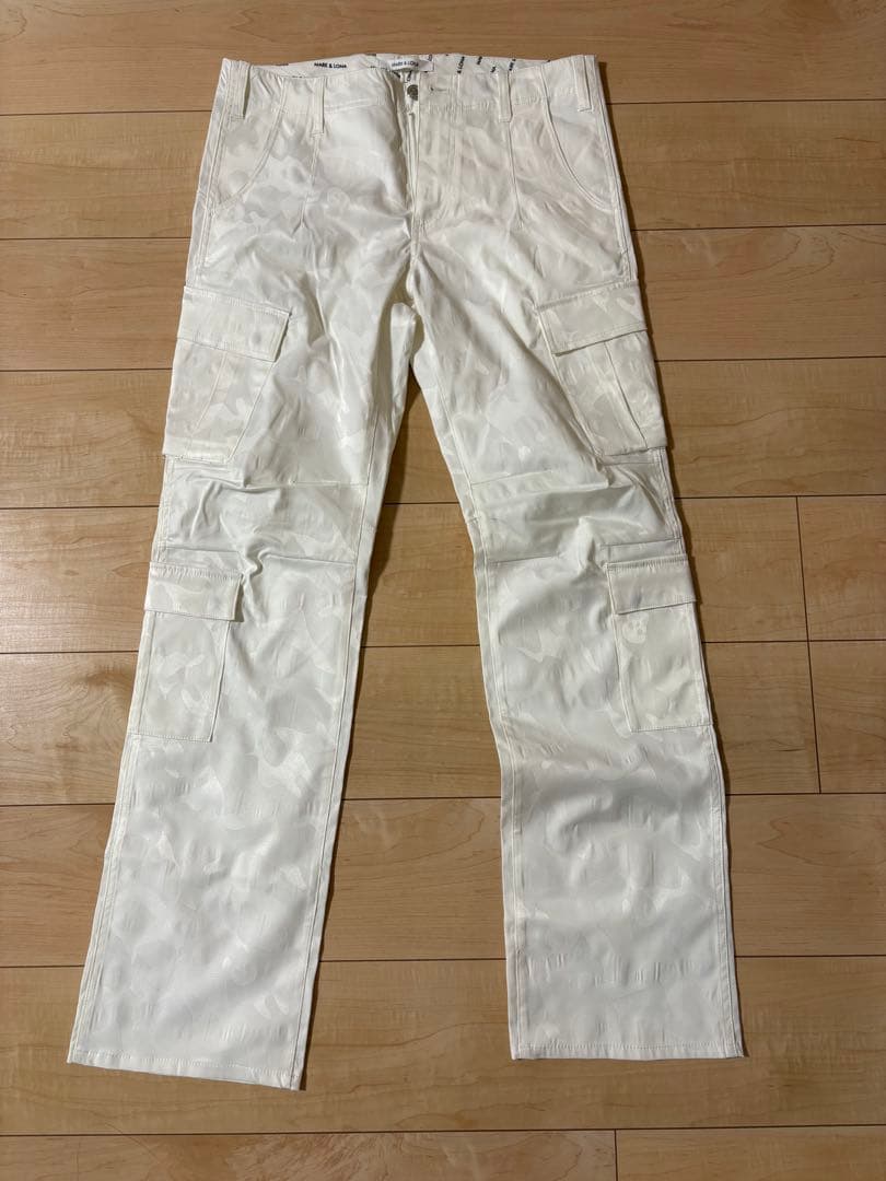 MARK & LONA ホワイト カーゴパンツ 30