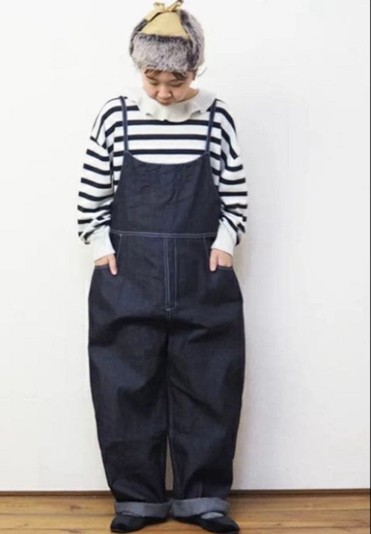 新品訳あり商品！NARU ナル 8ozムラデニム ノッポサロペット