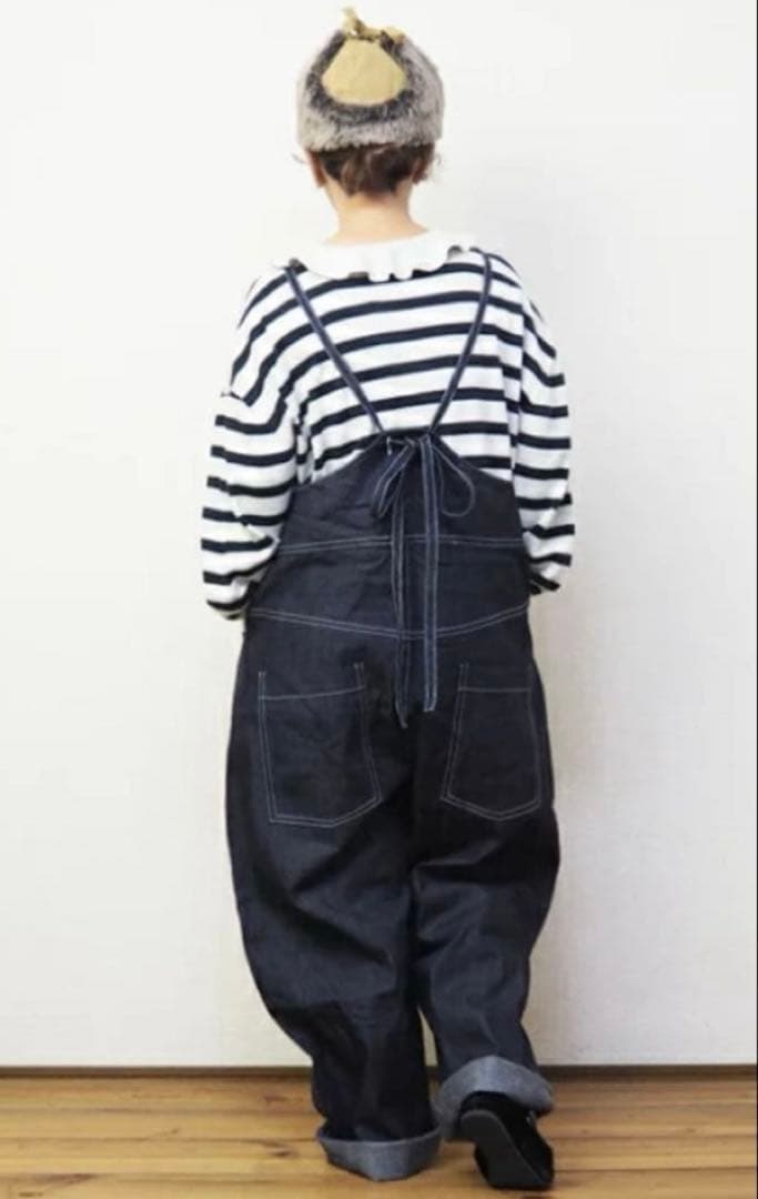 新品訳あり商品！NARU ナル 8ozムラデニム ノッポサロペット