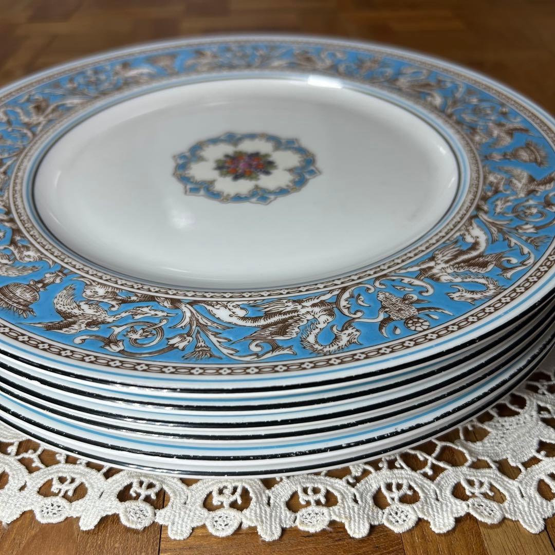 ウェッジウッド フロレンティーン ターコイズ 27cm プレート 6枚