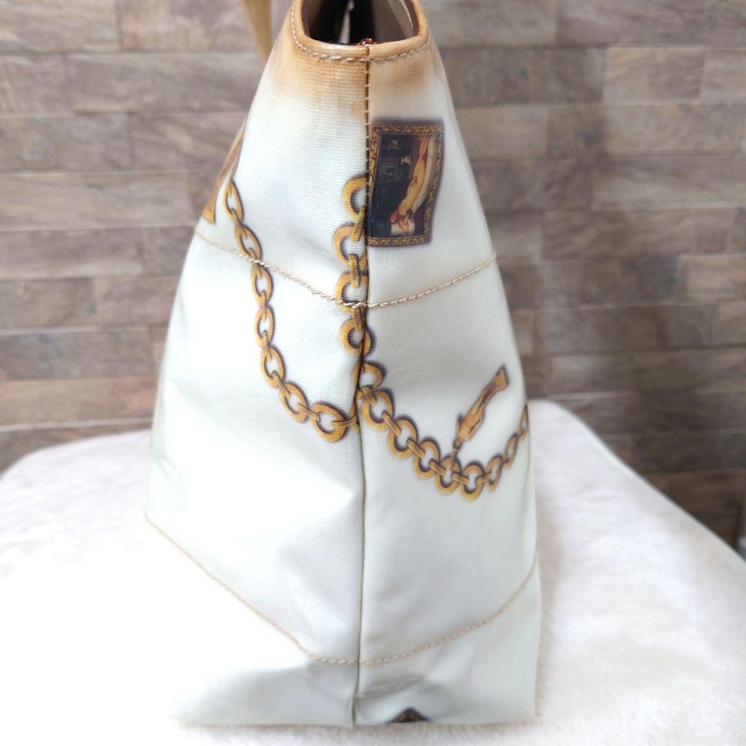 【美品】サルヴァトーレフェラガモ　ガンチーニ柄　コーティング　トートバッグ