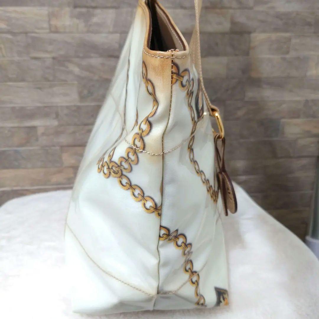 【美品】サルヴァトーレフェラガモ　ガンチーニ柄　コーティング　トートバッグ