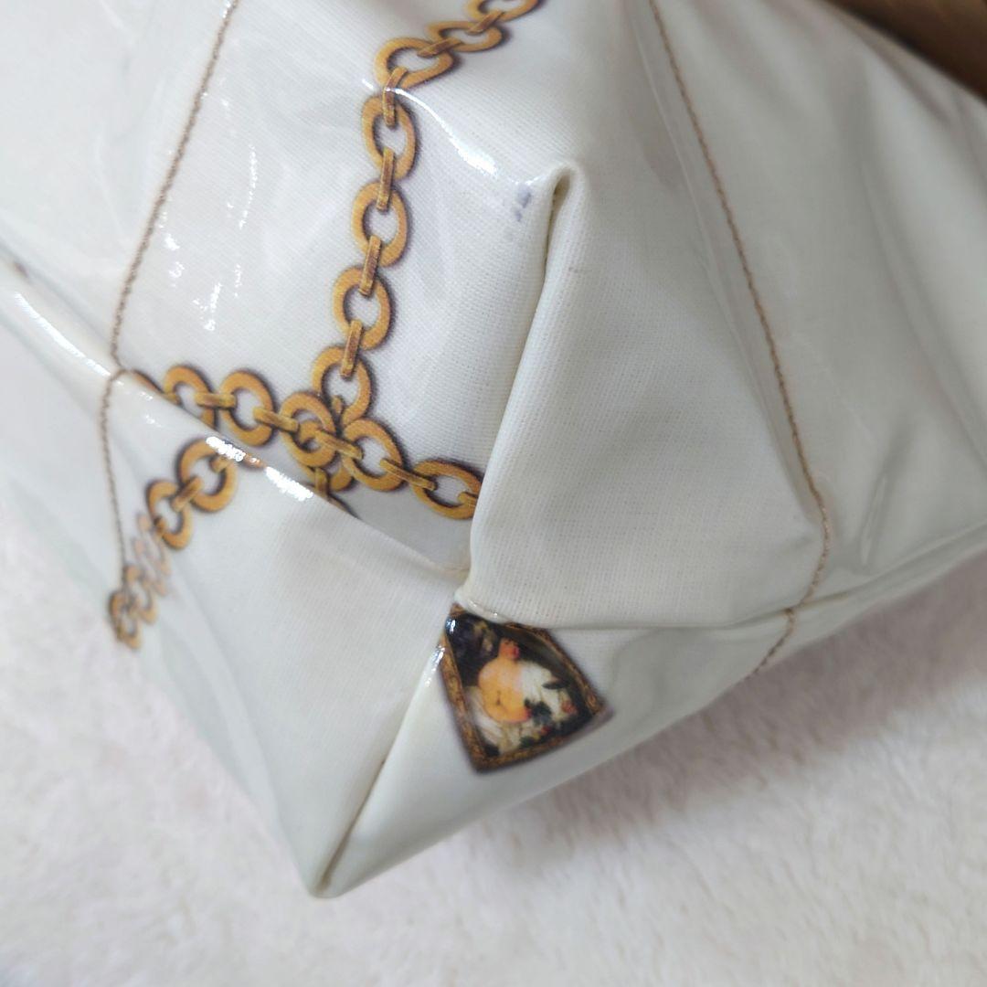 【美品】サルヴァトーレフェラガモ　ガンチーニ柄　コーティング　トートバッグ