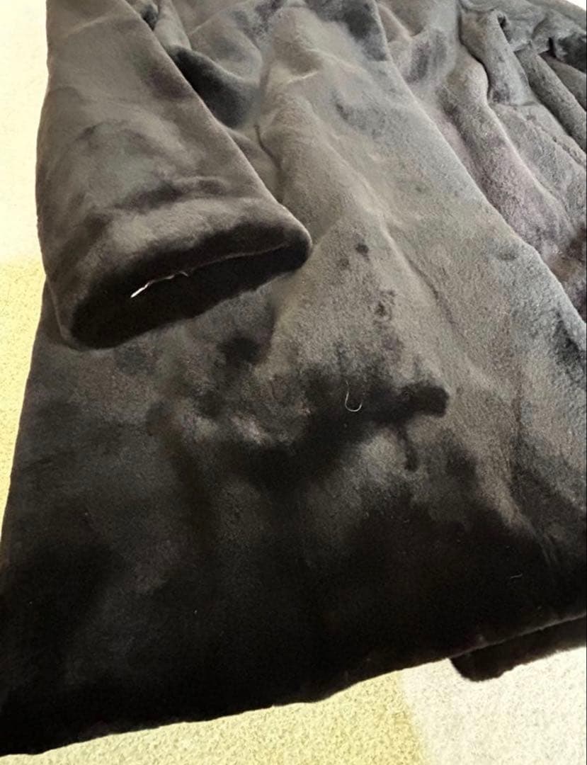 未使用サガフォックス銀タグ シェアードミンクコート黒