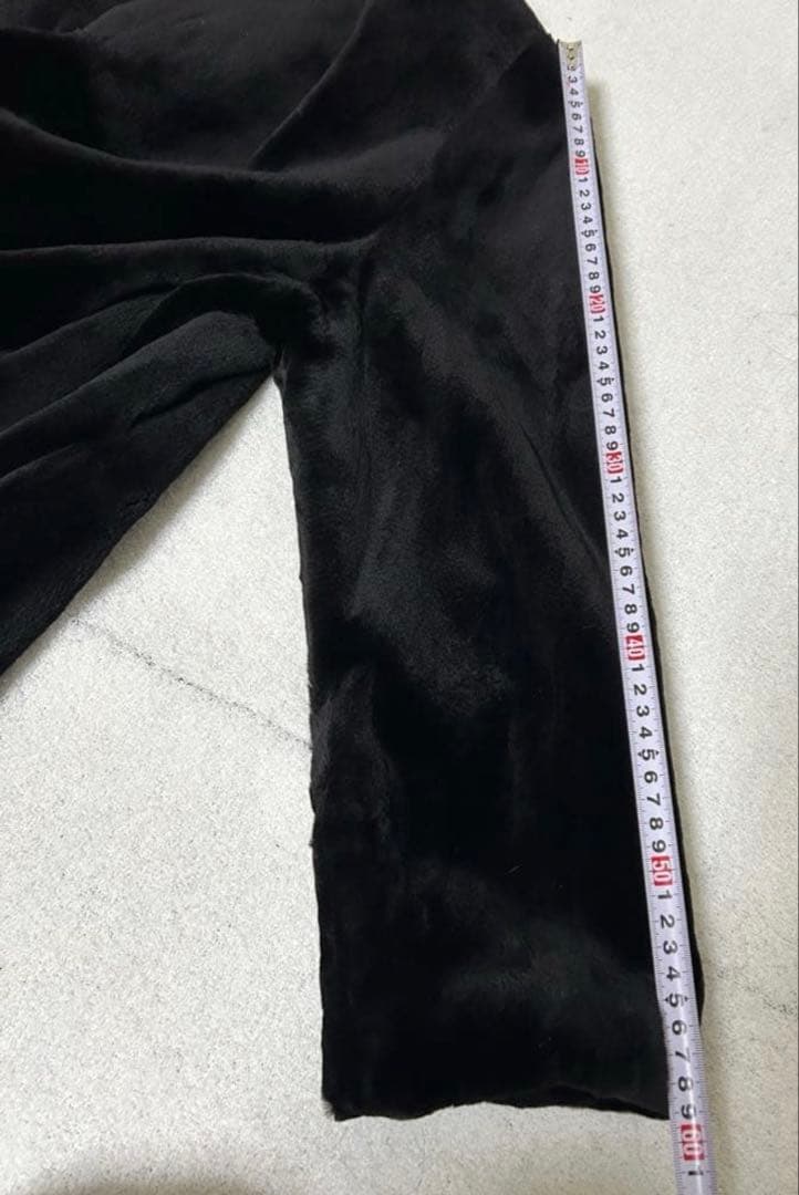 未使用サガフォックス銀タグ シェアードミンクコート黒