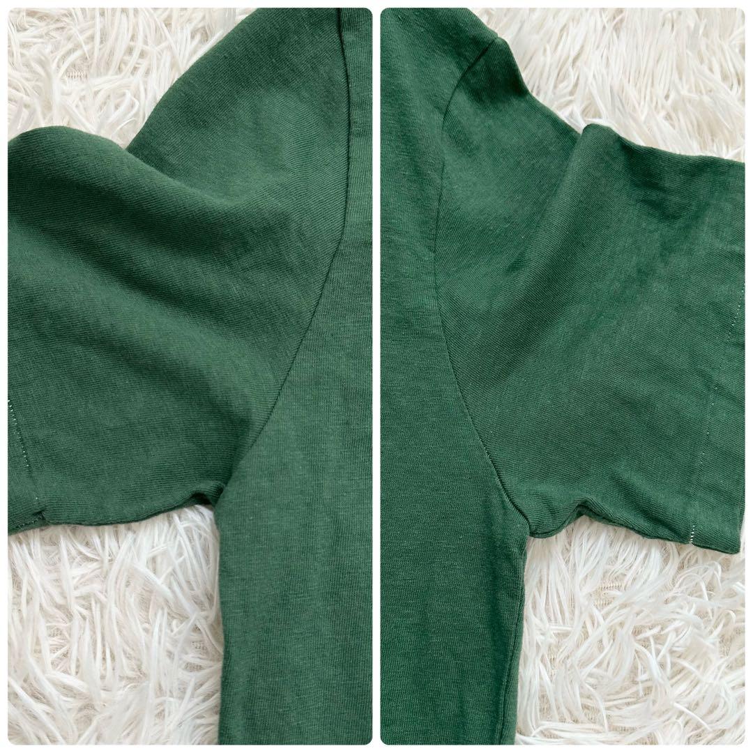 マディソンブルー 22AW ハッピープラスストア別注 Hello Tシャツ 緑