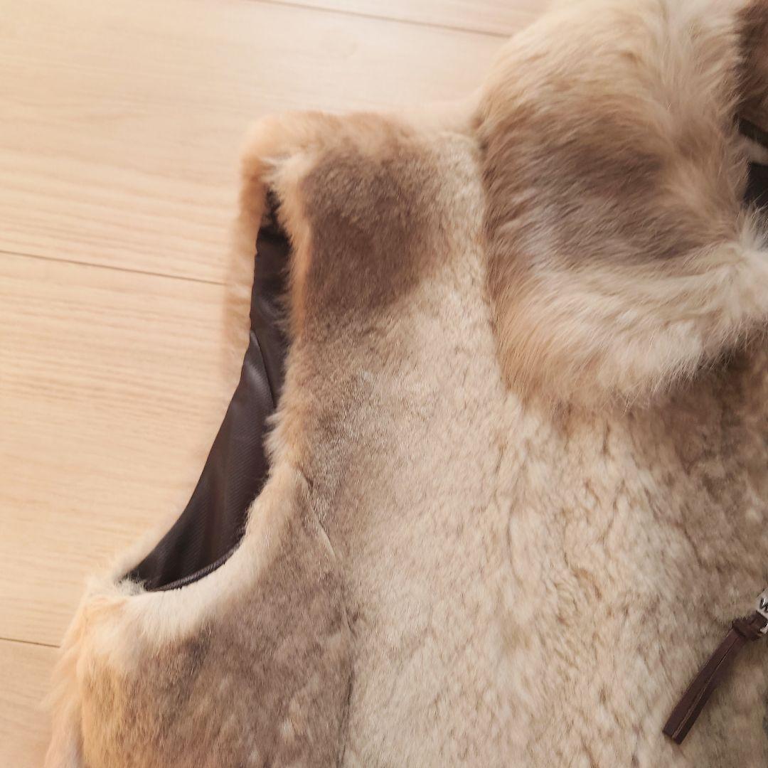 【期間限定出品】Max Mara　ピュアラビットファー　ジレ