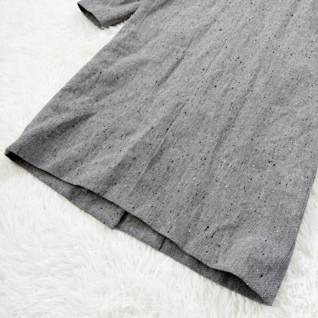 フィグロンドン リネン ウール混 ロングコート fig London Aライン