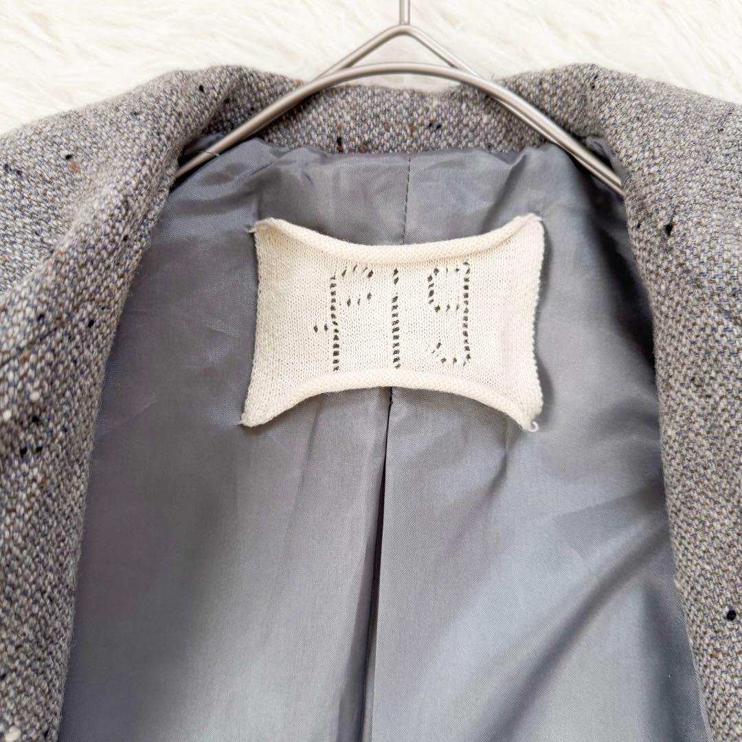 フィグロンドン リネン ウール混 ロングコート fig London Aライン