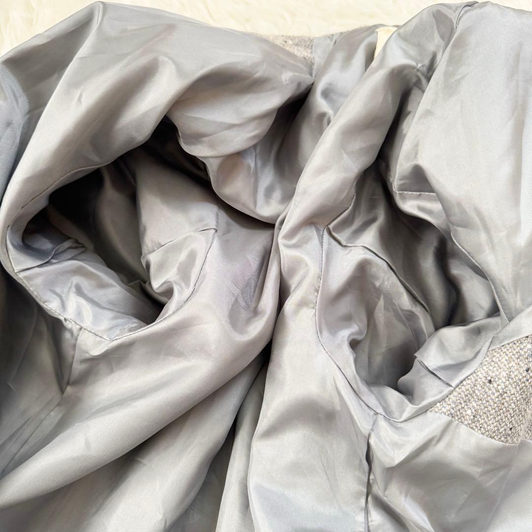 フィグロンドン リネン ウール混 ロングコート fig London Aライン