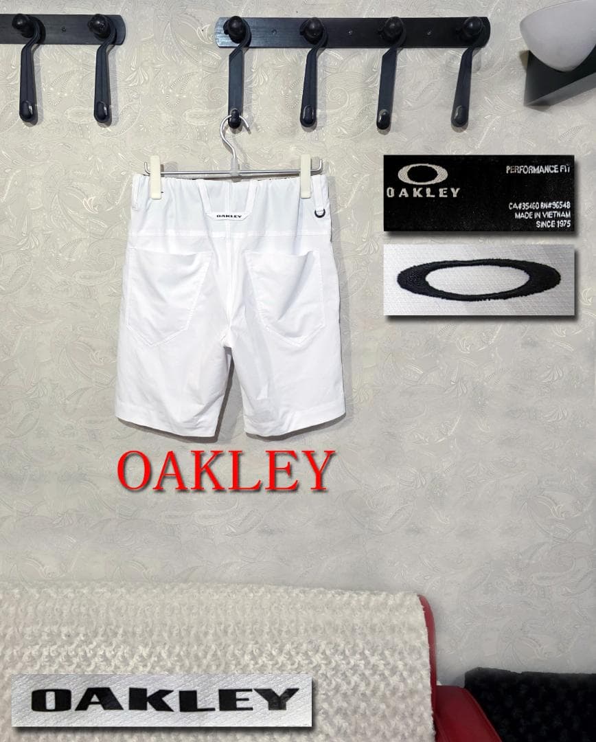 OAKLEY ゴルフパンツ ホワイト M/L