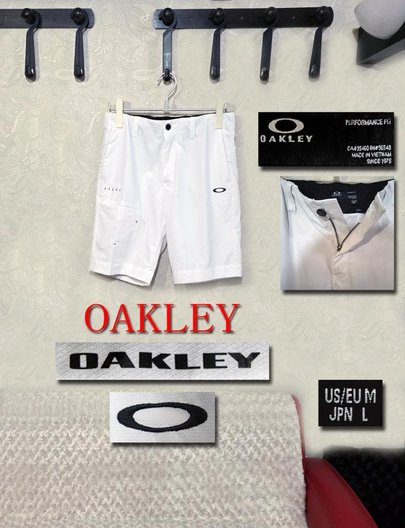 OAKLEY ゴルフパンツ ホワイト M/L