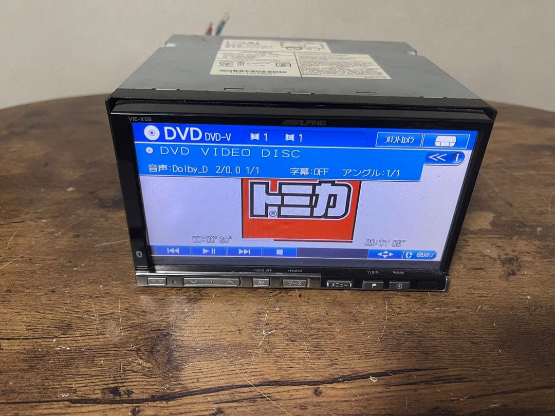 ALPINE VIE-X08地図2014年アルパインのリアカメラ