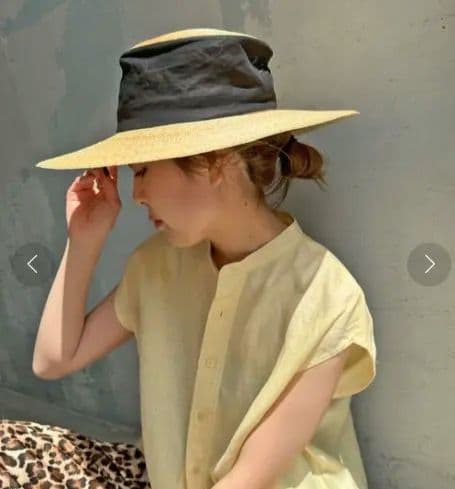 tocit　トチエット　sheer hat　ブラウン
