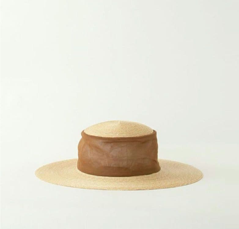 tocit　トチエット　sheer hat　ブラウン