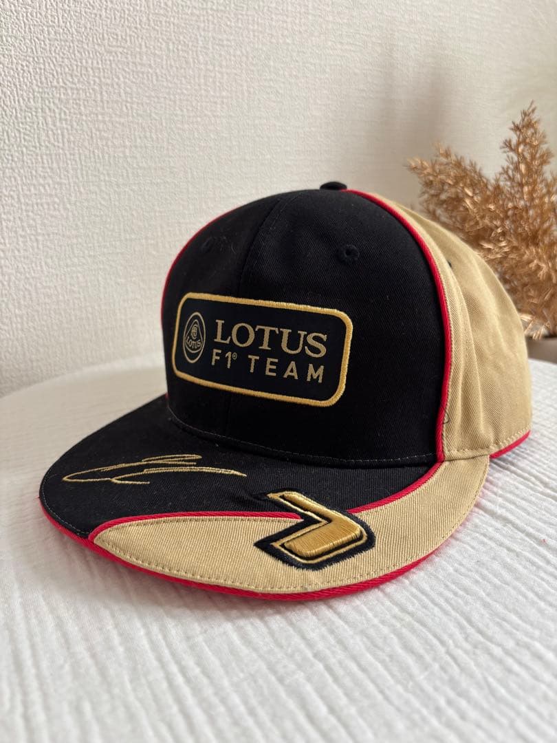 【大幅値下げ】【美品・希少・キャップ付】Lotus F1 ポロシャツ キャップ