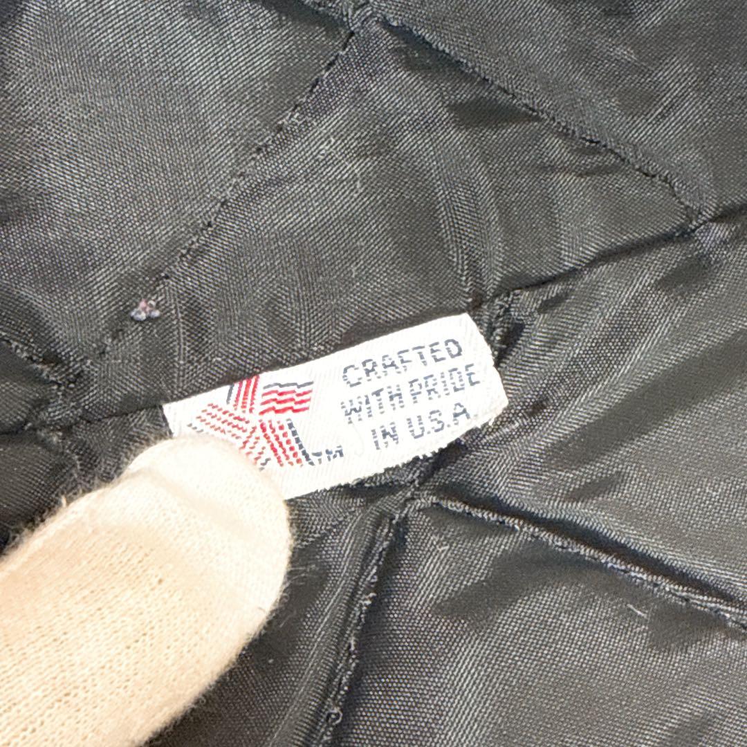 人気✨ ショット Pコート メルトン キルティング 38 ウール ブラック