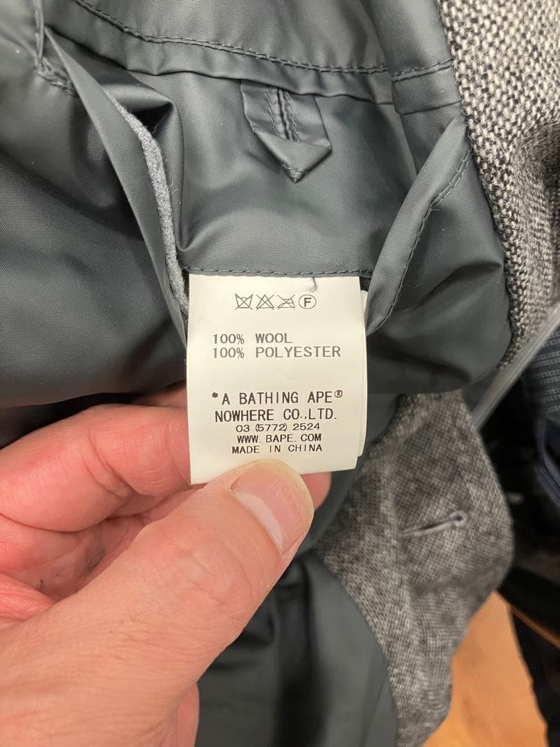 APE GORE-WINDSTOPPERダウンテーラードジャケット　エイプ