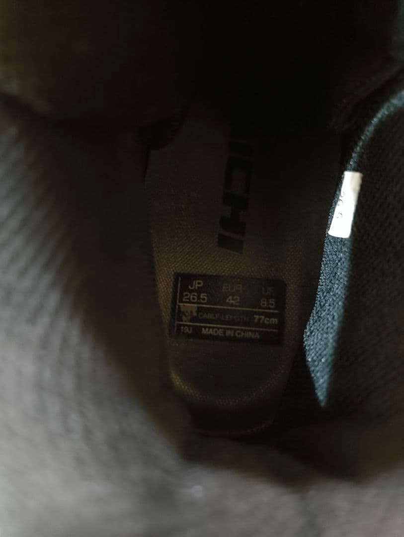 RSタイチ　ボアシステム付きハイカットバイクシューズ ブラック　26.5