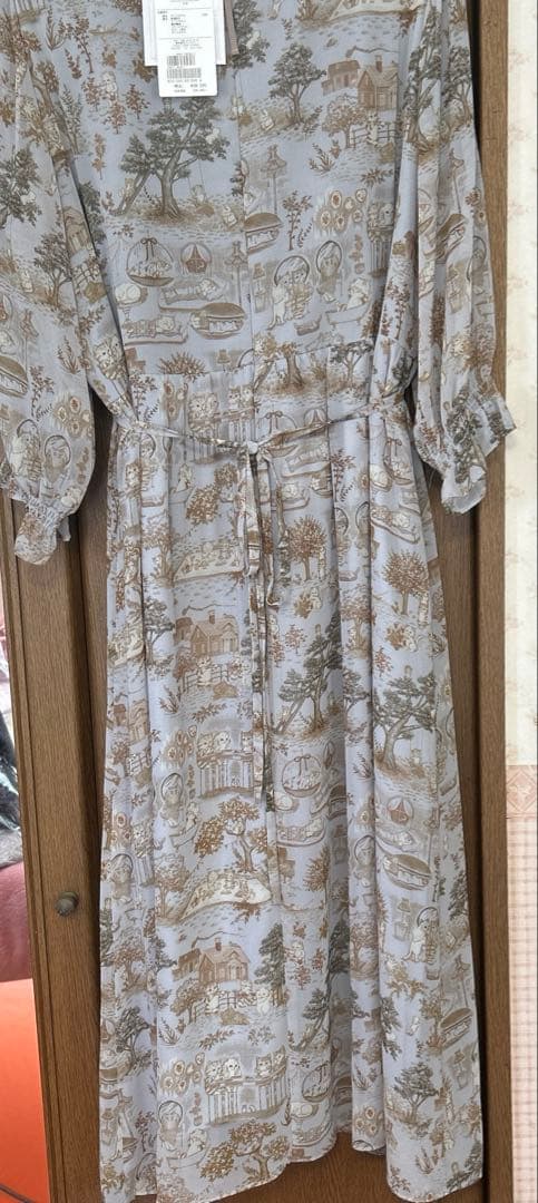 新品ローズティアラ22fabric 大きいサイズワンピース46定価38500