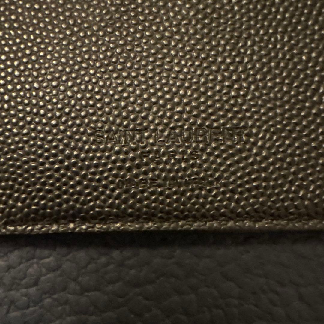 サンローラン ブラック レザー マネークリップ