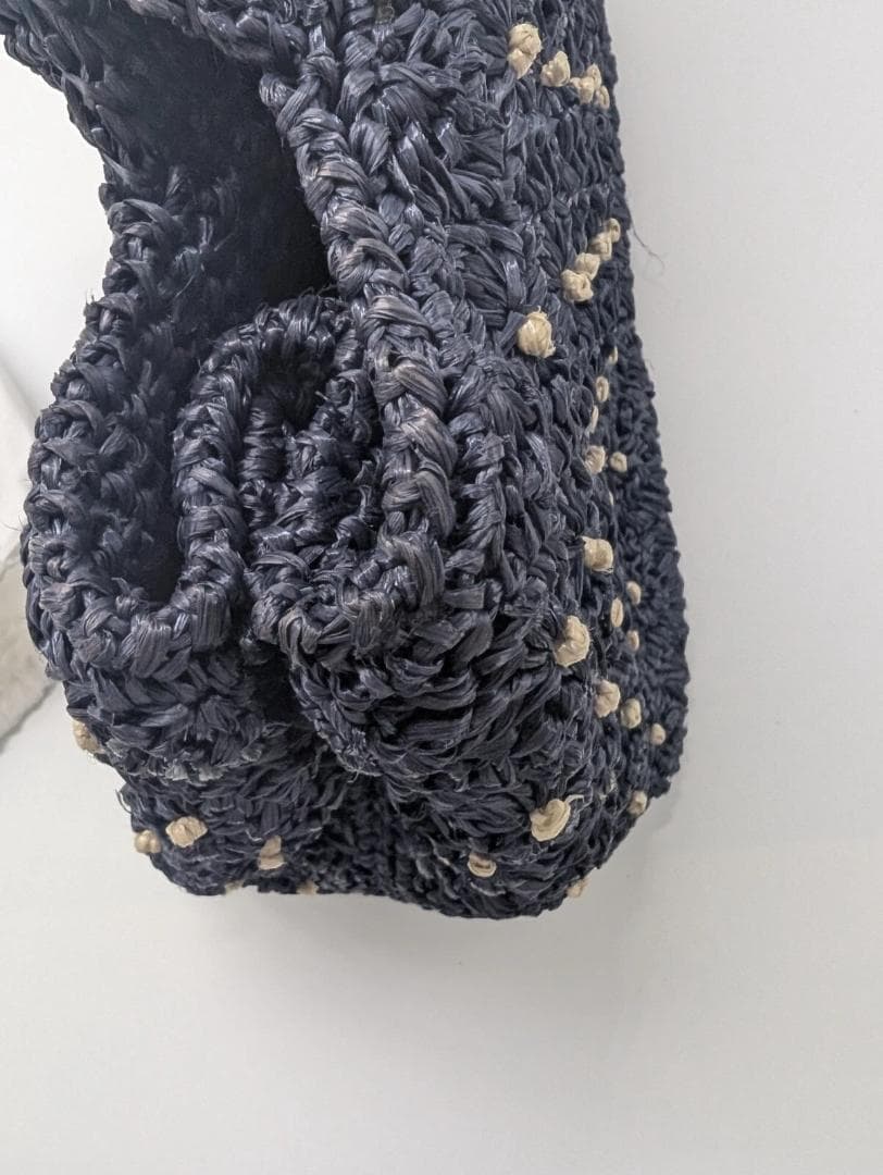 プラダ　ラフィア　かごバッグ　2WAY　ショルダートート