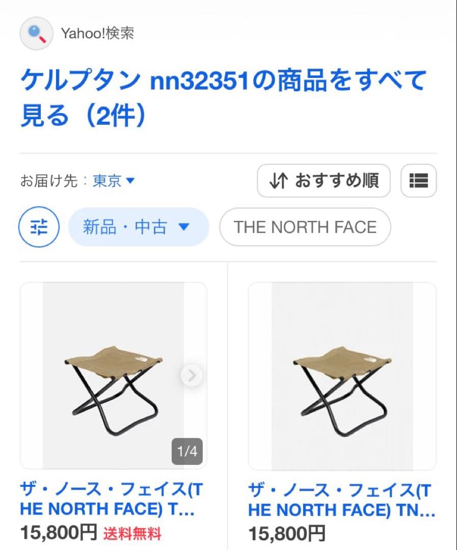 半額THE NORTH FACE キャンプスツール　スキー　スノーボード旅行に