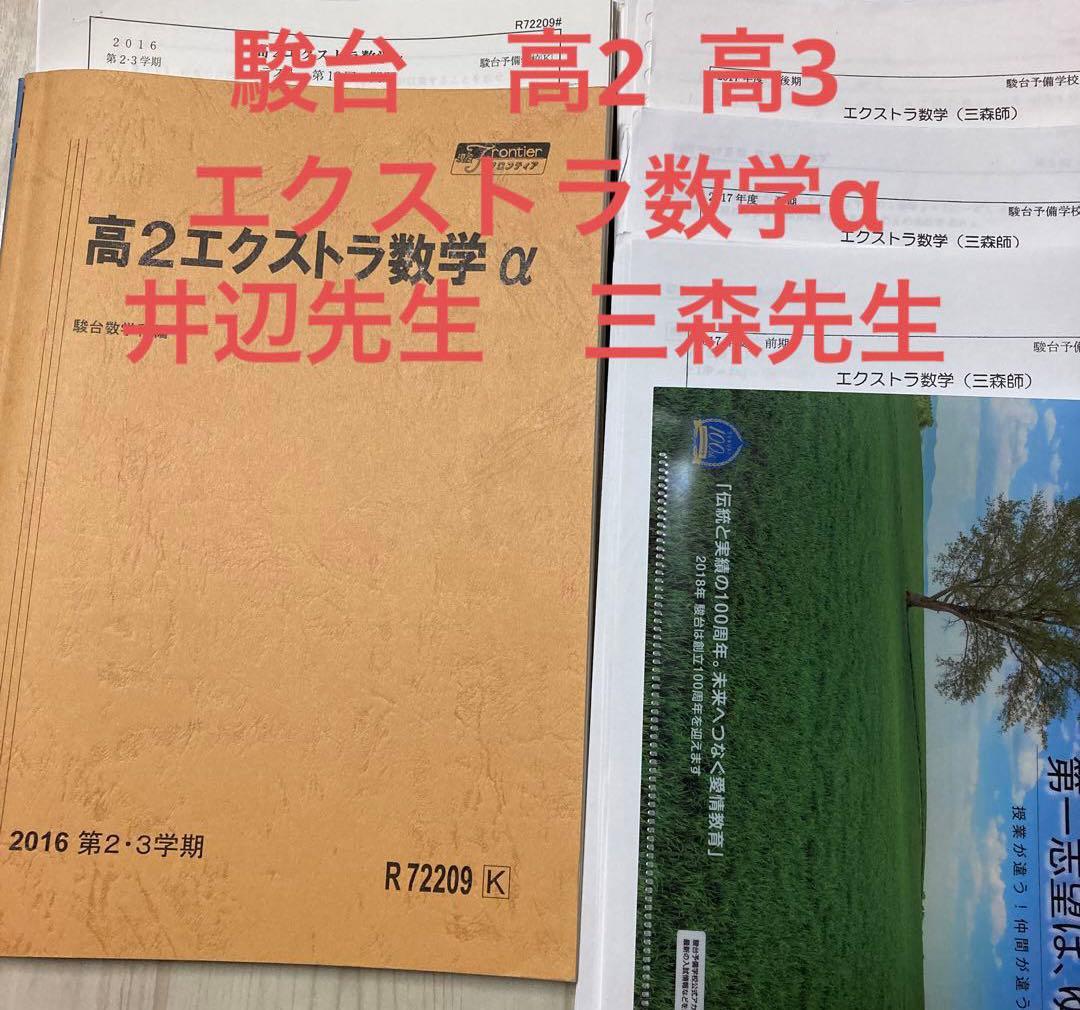 駿台 高2 高3 エクストラ数学α 井辺先生 三森先生 テスト プリント セット
