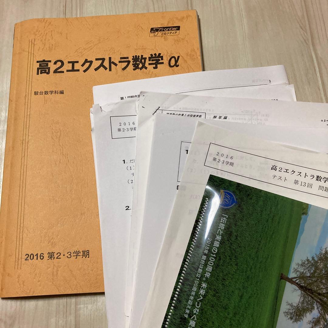 駿台 高2 高3 エクストラ数学α 井辺先生 三森先生 テスト プリント セット