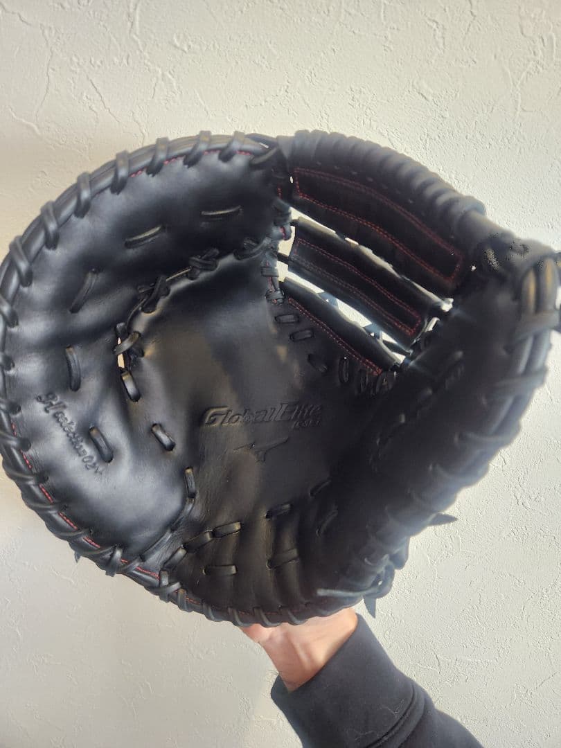 ミズノ Global Elite 少年 軟式 黒 左投げ ファーストミット