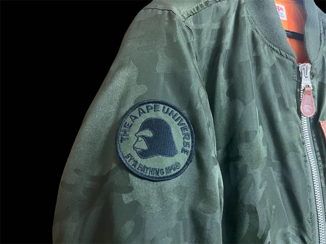 A BATHING APE MA-1ジャケット カモフラージュ