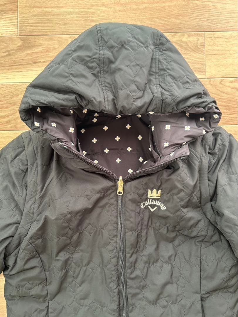 Callaway レディースダウンジャケット ブラック　リバーシブル　美品