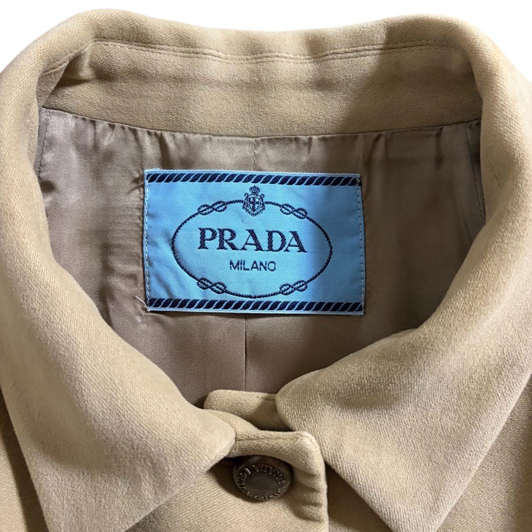 80s PRADA プラダ　カシミヤ100％ ジャケット　ブレザー　46 XL