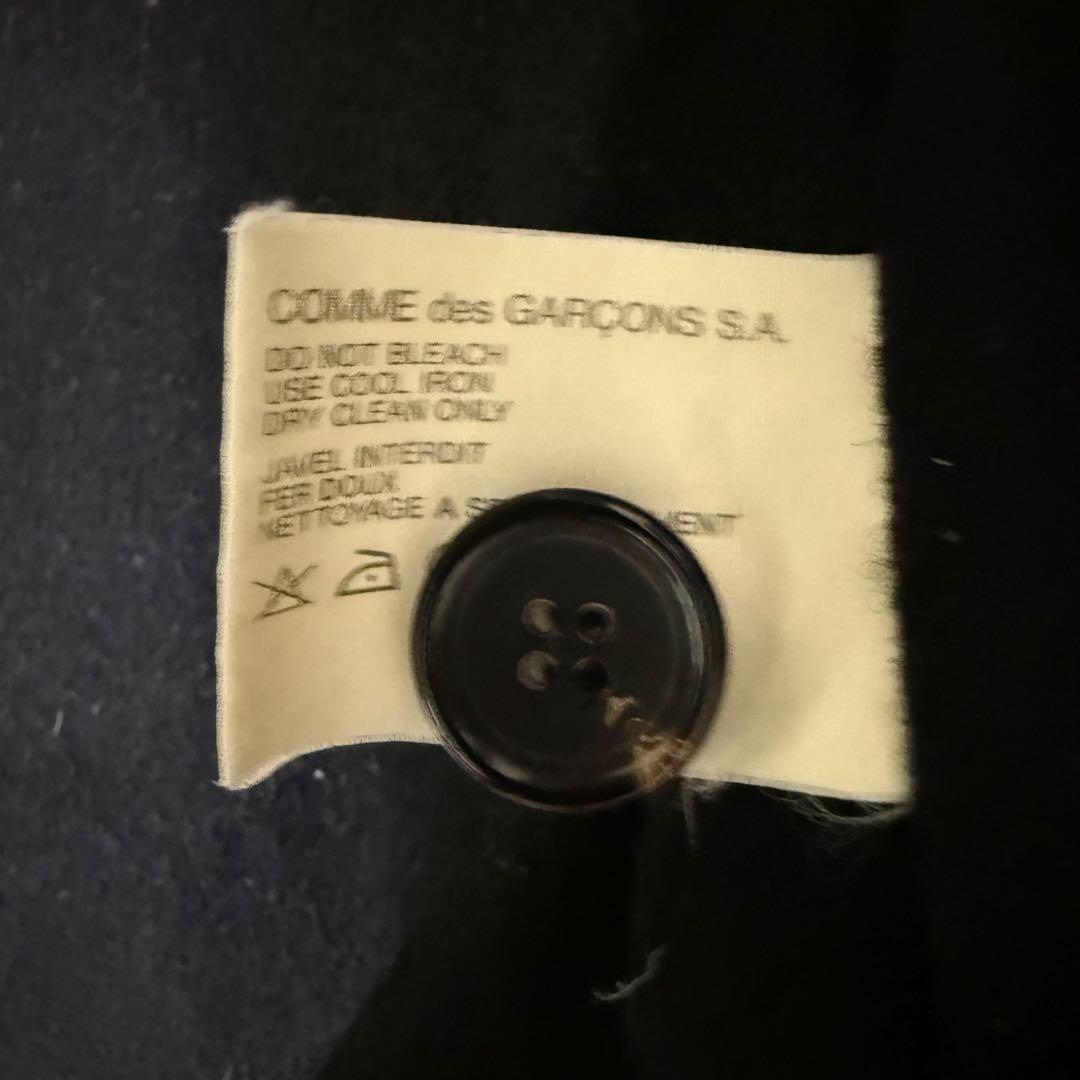 COMME des GARÇONS SHIRT ダブルブレストピーコート M 黒