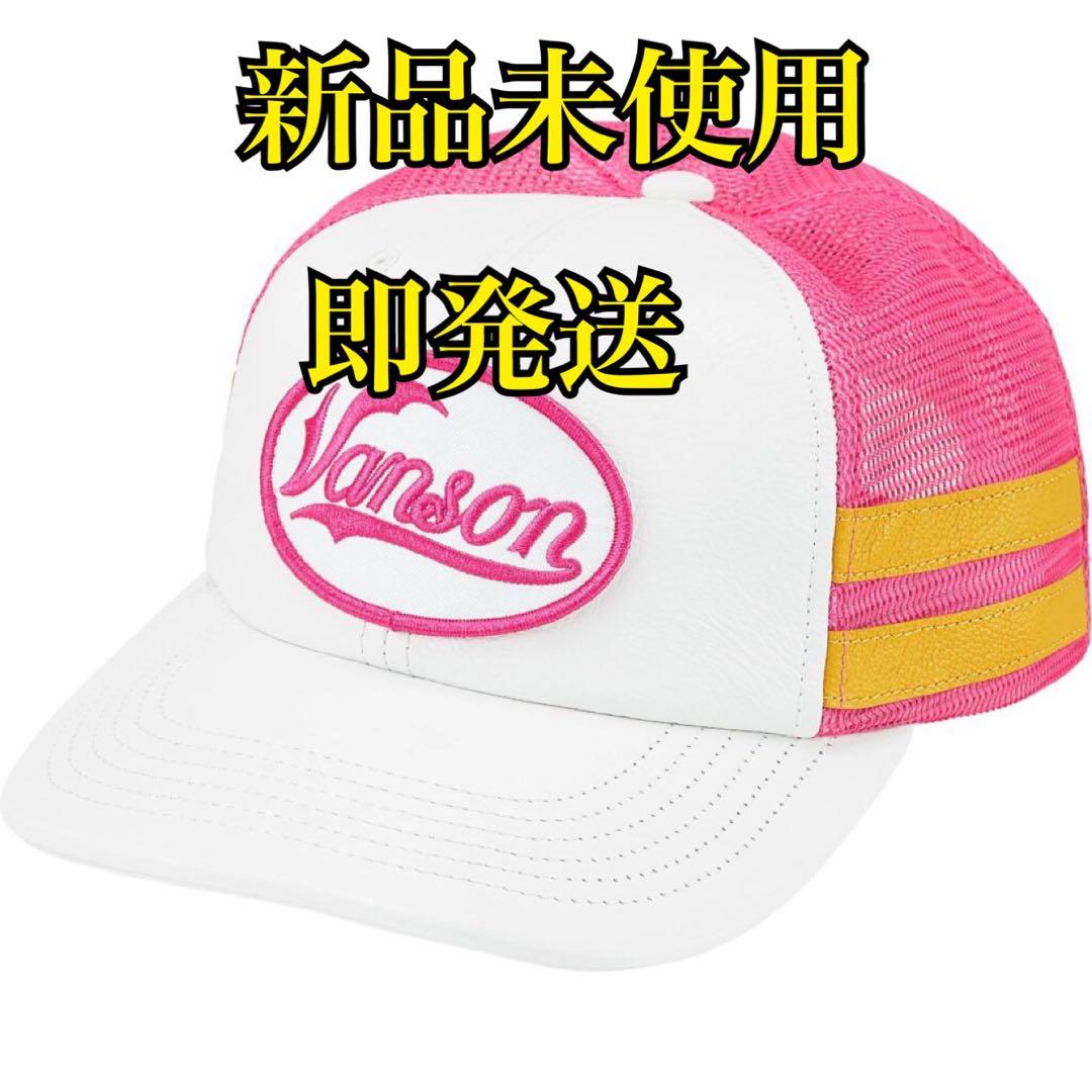 応援グッズ Supreme Vanson Leather Mesh Back 6 Panel