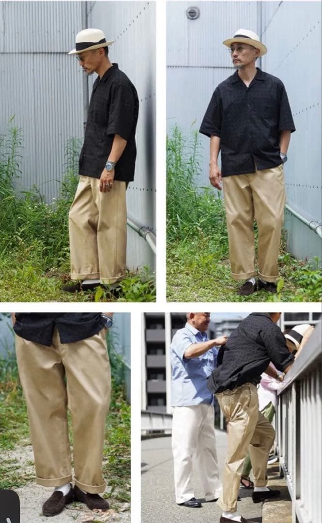 サイズ22 WAIPER M-52 ツータックWESTPOINT チノトラウザー