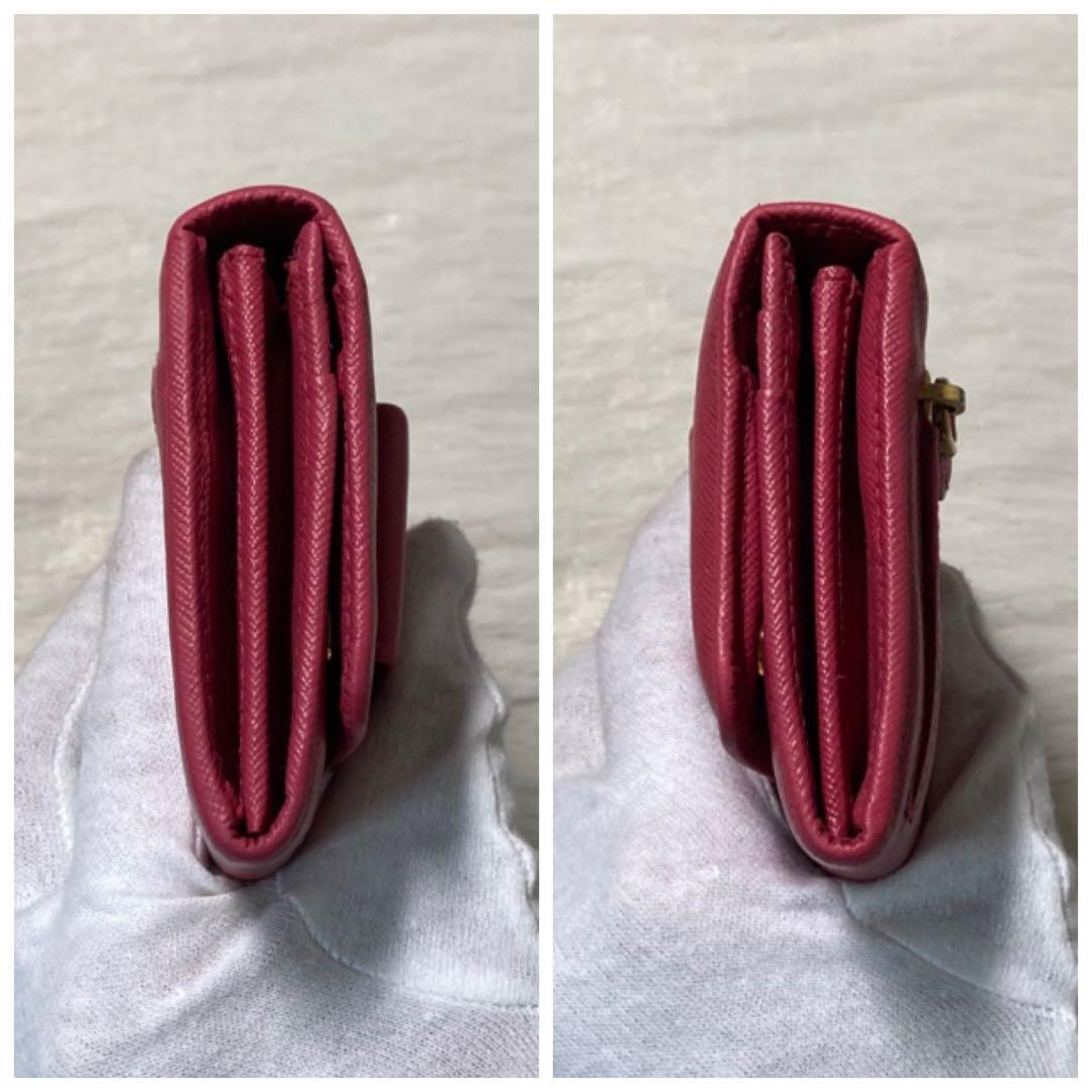 月末限定価格　PRADA プラダ　長財布　リボン　二つ折り　ピンク　箱付き　人気