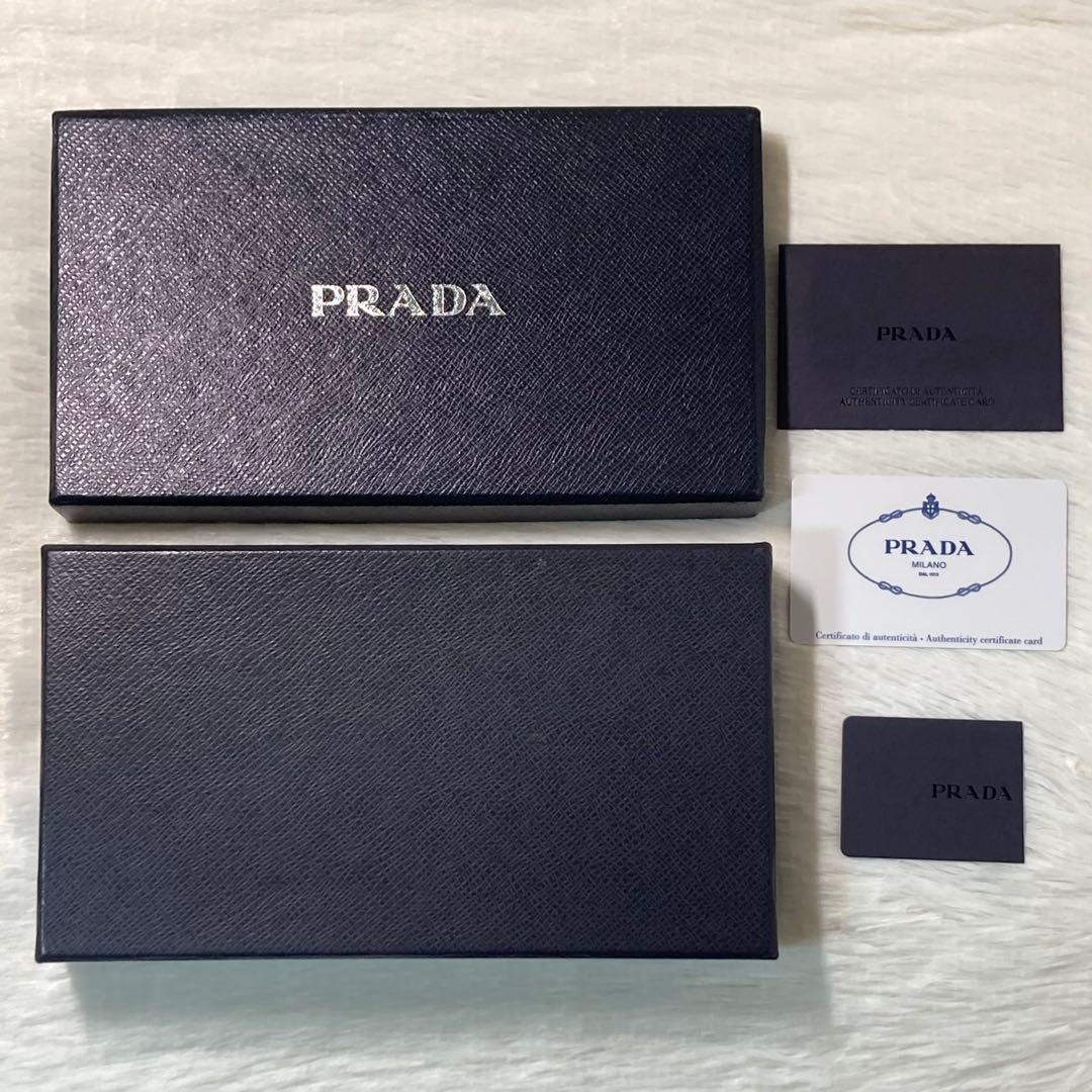 月末限定価格　PRADA プラダ　長財布　リボン　二つ折り　ピンク　箱付き　人気