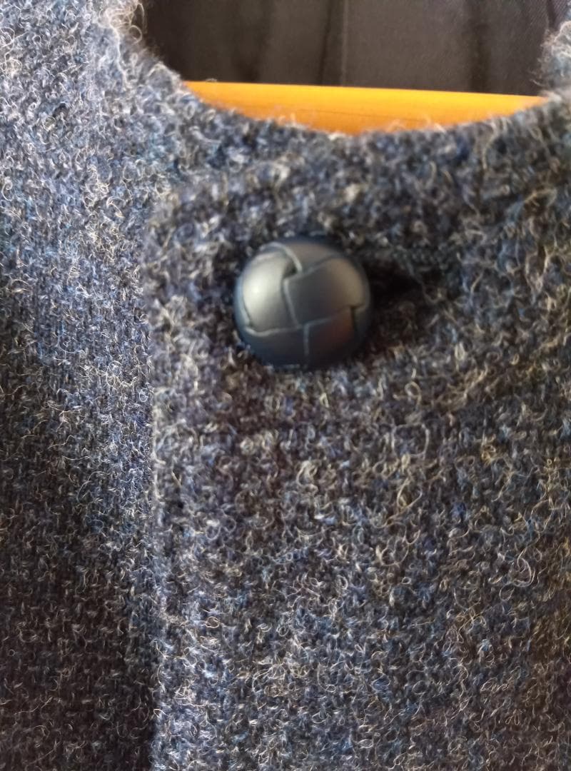 【美品】Papas ノーカラー バンドカラージャケット　Mサイズ(38)